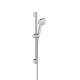 Zestaw prysznicowy HANSGROHE Crometta 100 Vario 0.65m EcoSmart 9 l/min biały/chrom