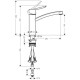 Bateria kuchenna HANSGROHE Focus S jednouchwytowa do podgrzewaczy wody DN15 chrom
