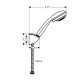 Zestaw prysznicowy HANSGROHE Crometta 85 Vario/Porter'C 1,60m DN15 chrom