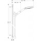 Komplet prysznicowy HANSGROHE Raindance Unica'S 0,90 m DN15 chrom