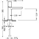 Bateria umywalkowa TRES Max-Tres jednouchwytowa chrom