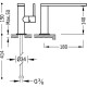 Bateria umywalkowa TRES Max-Tres jednouchwytowa 155 mm bez korka chrom