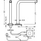 Elektroniczna bateria umywalkowa TRES Touch-Tres jednostrumieniowa bez korka chrom