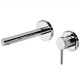 Bateria umywalkowa TRES Max-Tres ścienna długość wylewki 21 cm chrom