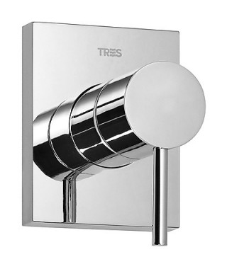 Bateria prysznicowa TRES Max-Tres jednouchwytowa podtynkowa chrom 06217702