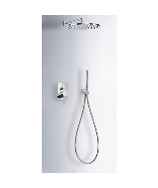 Zestaw prysznicowy TRES Max-Tres z baterią podtynkową chrom