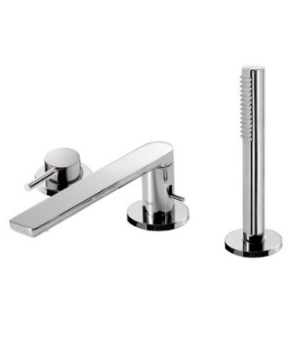 Bateria wannowa TRES Max-Tres 3-otworowa 180mm chrom