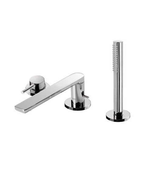 Bateria wannowa TRES Max-Tres 3-otworowa 180mm chrom