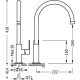 Bateria umywalkowa TRES Loft-Tres stojąca jednouchwytowa 418mm chrom