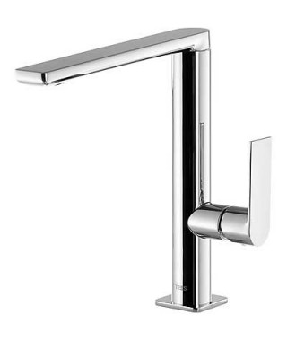 Bateria umywalkowa TRES Loft-Tres stojąca jednouchwytowa 220mm chrom