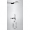 Zestaw prysznicowy TRES Loft Colors z baterią termostatyczną. biała