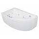 Wanna asymetryczna POOLSPA LAURA 150x90cm z hydromasażem. system SMART 1. lewa