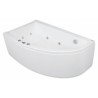 Wanna asymetryczna POOLSPA LAURA 150x90cm z hydromasażem. system SMART 1. lewa