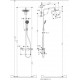 Komplet prysznicowy HANSGROHE Croma 220 z ramieniem prysznicowym 400mm