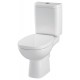 WC kompakt CERSANIT FACILE 3/6L poziomy + deska antybakteryjna K30-009