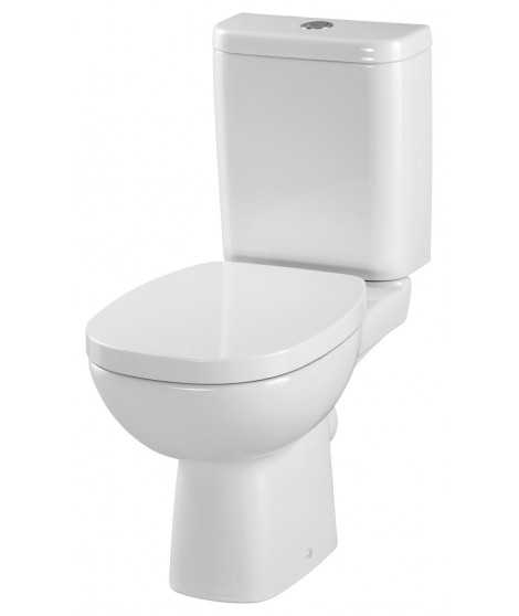 WC kompakt CERSANIT FACILE 3/6L poziomy + deska antybakteryjna K30-009