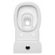 WC kompakt CERSANIT FACILE 3/6L poziomy + deska antybakteryjna wolnoopadającą