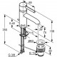 Bateria umywalkowa chrom KLUDI BOZZ