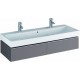 Szafka podumywalkowa wisząca KERAMAG iCON 119cm, platynowy połysk