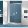 Drzwi prysznicowe 100x190cm SANPLAST DD/TX5b. profil biały ew. wzór szyby Grey