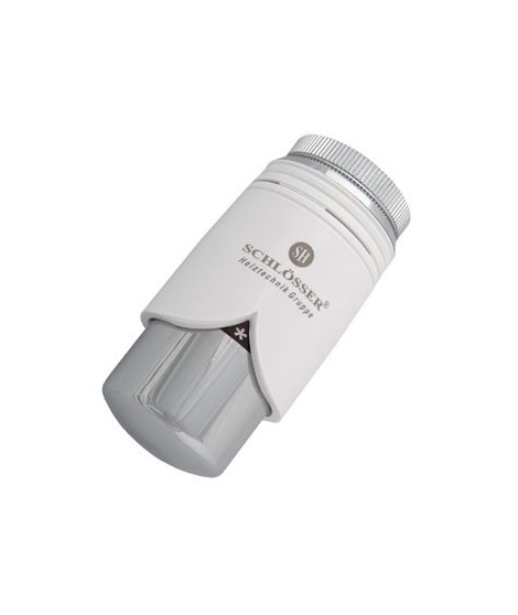 Głowica termostatyczna SCHLOSSER BRILLANT M30x1.5 biała-chrom