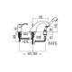 Bateria wannowa TRES Monoclasic 1900 3-otworowa. chrom