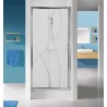 Drzwi prysznicowe 120x190cm SANPLAST D2/TX5b. profil srebrny błyszczący. wzór szyby W15