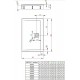 RADAWAY ARGOS D brodzik prostokątny 100x80x14,5cm 
