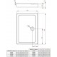 RADAWAY DOROS D Compact brodzik prostokątny 100x80x11,5cm 