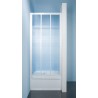 Drzwi prysznicowe 100x185cm SANPLAST DTr-c. profil biały ew. wzór szyby W4