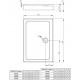 RADAWAY DOROS D Compact brodzik prostokątny 120x80x11,5cm 