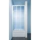 Drzwi prysznicowe 90x185cm SANPLAST DTr-c. profil biały ew. wzór szyby Pearl