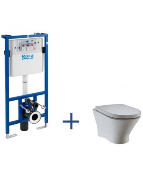 Zestaw podtynkowy DUPLO + miska WC podwieszana NEXO Rimless z powłoką MaxiClean