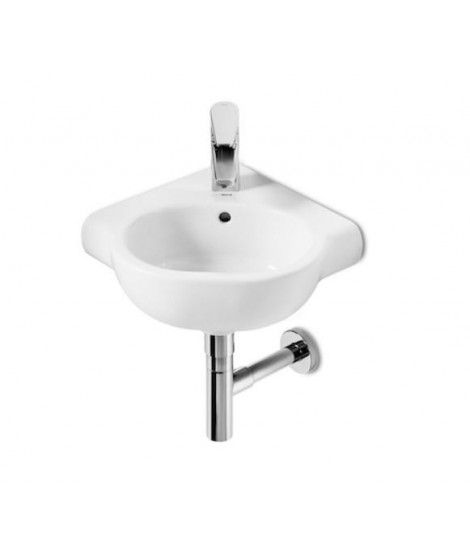 Umywalka narożna ROCA MERIDIAN-N 35 z powłoką MaxiClean