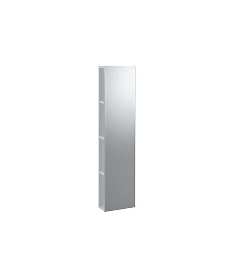 Lustro z półkami KERAMAG ICON XS 120 cm, biały połysk