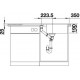 Zlewozmywak antracyt BLANCO YOVA XL 6 S . 100x50