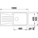 Zlewozmywak antracyt BLANCO SONA XL 6 S .100x50