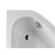 Wanna asymetryczna 90x140+STW SANPLAST WAL/EKOPLUS biały ew. lewa