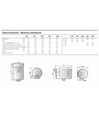 Ariston PRO ECO EVO 80 H 1,8K PL