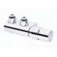 Zestaw VHX-DUO kątowy DANFOSS chrom