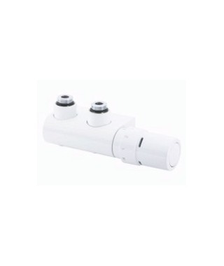 Zestaw VHX-DUO kątowy DANFOSS biały