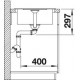 Zlewozmywak antracyt BLANCO METRA 45 S Compact. 68x50