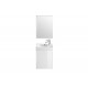 Mini Zestaw łazienkowy ROCA Unik 45cm (szafka+umywalka+szafka z lustrem) biały połysk