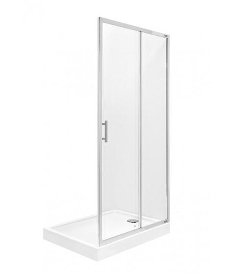 Drzwi prysznicowe składane dwuczęściowe ROCA TOWN NEW 80x195cm z powłoką MaxiClean AMP2408012M
