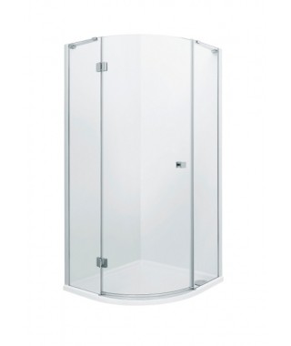 Kabina półokrągła RONDO ROCA METROPOLIS 90x195 z powłoką MaxiClean