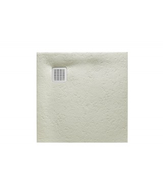 Brodzik kwadratowy kompozytowy ROCA TERRAN 80x80x2,6cm szary cement