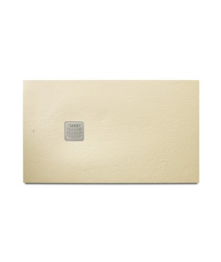 Brodzik prostokątny kompozytowy ROCA TERRAN 100x80x2,6cm kremowy
