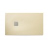 Brodzik prostokątny kompozytowy ROCA TERRAN 100x80x2,6cm kremowy