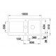 Zlewozmywak ceramiczny IDENTO 6S BLANCO bazaltowy