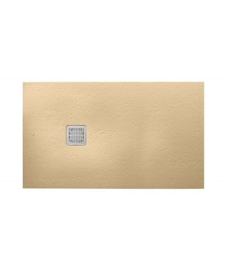 Brodzik prostokątny kompozytowy ROCA TERRAN 100x90x2,6cm piasek